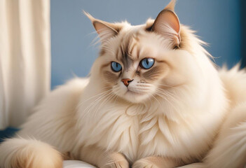 a realistic photo of cat made with generative AI
