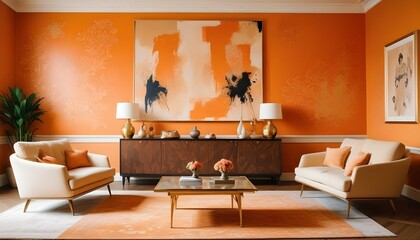 Photo interior modern design room 3d illustration;