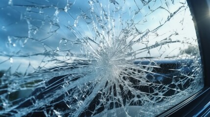 Broken Window of a Car