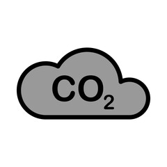 CO2 icon template
