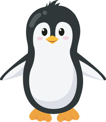 Cute happy penguin cartoon