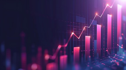 Abstract Financial Growth Visualization