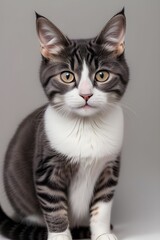 Fototapeta premium portrait of an american bobtail cat