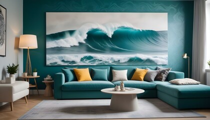 Photo interior modern design room 3d illustration;