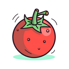 tomato isolated on white