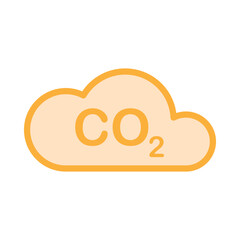 CO2 icon template