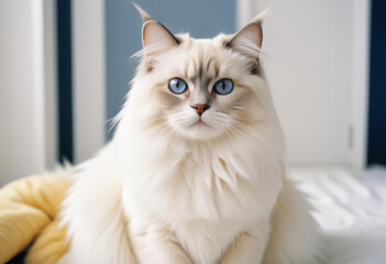 a realistic photo of cat made with generative AI