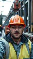 Construction Worker in Safety Gear