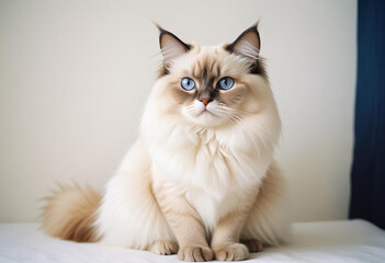 a realistic photo of cat made with generative AI