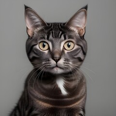potrait of an american shorthair cat