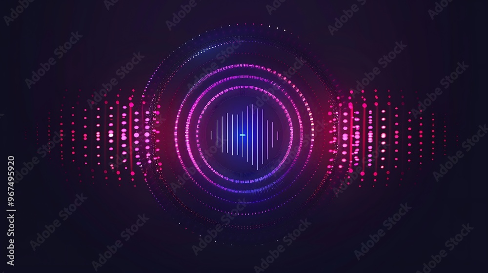 Wall mural abstract futuristic technology graphic design