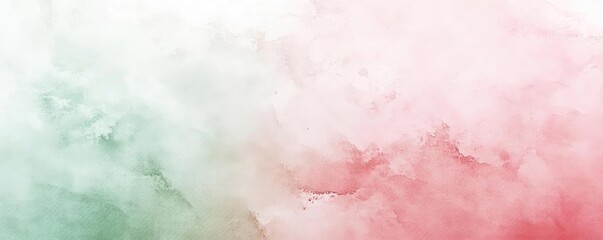 Fototapeta premium Soft pastel texture blending green, white, and red tones, perfect for backgrounds, art projects, or creative designs.