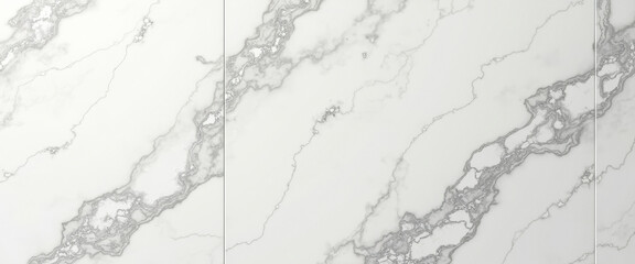 Obraz premium White Marble Texture with Grey Veins