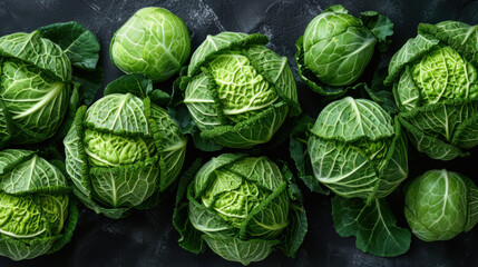 fresh cabbage isolated on white background