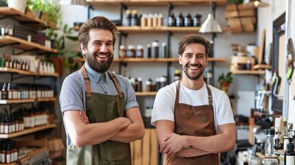 Fototapeta premium Stylish bearded man enjoying a fresh haircut at a modern, trendy barber shop experience today