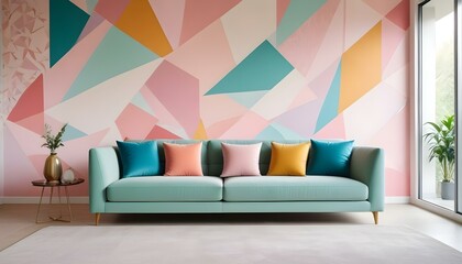 Photo interior modern design room 3d illustration;