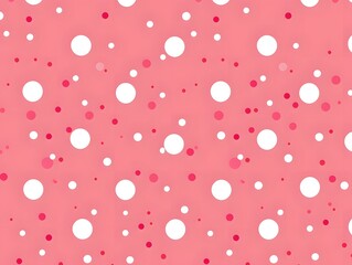 polka dots on a pink background