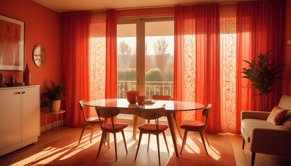 Photo interior modern design room 3d illustration;