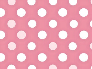 polka dots on a pink background