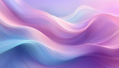 Fototapeta premium A serene, abstract wave pattern in soft pastel colors that evokes calmness and tranquility, perfect for backgrounds or artwork.
