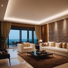 Cozy and luxury modern lively apartment with elegant home interior design