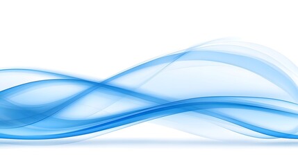 Abstract Blue Waves Background Design