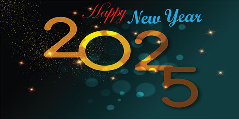 Happy New Year Banner Design 2025