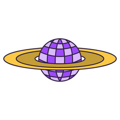 disco line icon