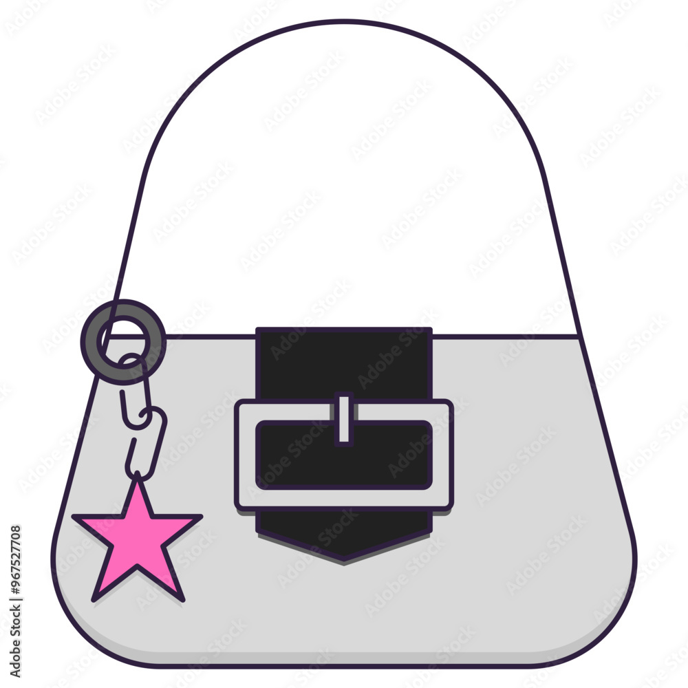 Sticker handbag line icon