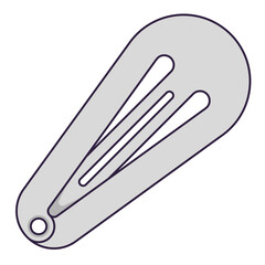 Obraz premium hairclips line icon