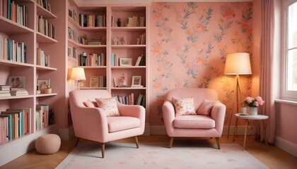 Photo interior modern design room 3d illustration;