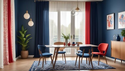 Photo interior modern design room 3d illustration;