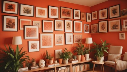 Photo interior modern design room 3d illustration;
