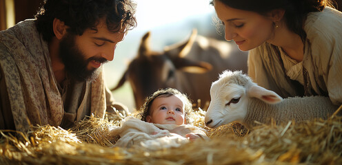 Birth of Jesus in Manger © Vitalo4ok