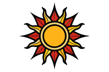 sun icon vector illustration 