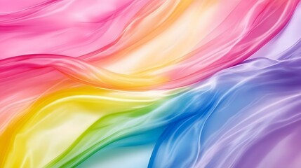 Fototapeta premium Abstract Rainbow Fabric Background