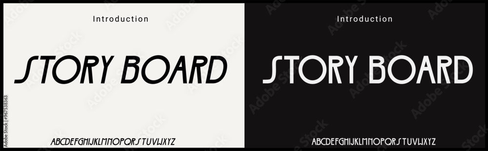 Wall mural condensed vector font with number. alphabet of sans serif font with modern typography. bold and tall