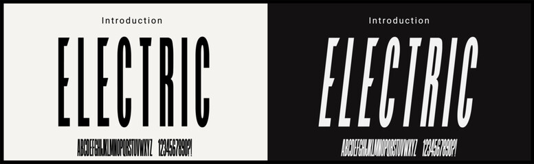 Condensed vector font with number. Alphabet of sans serif font with modern typography. bold and tall vector font	