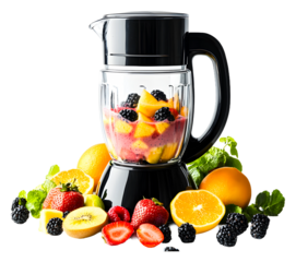 Make a vibrant fruit smoothie with fresh ingredients! isolated on transparent background