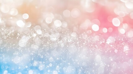 Fototapeta premium Abstract Pink and Blue Glitter Bokeh Background