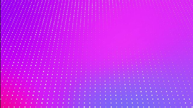 Colorful gradient halftone dotted animation background, abstract vibrant color pop cartoon comic dots, elegant dynamic minimal retro graphic screensaver, point art pattern wallpaper motion