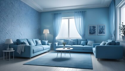 Photo interior modern design room 3d illustration;