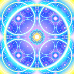 kaleidoscope patter background seamless and tile able