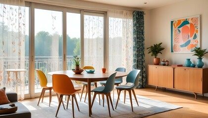 Obraz premium Photo interior modern design room 3d illustration;