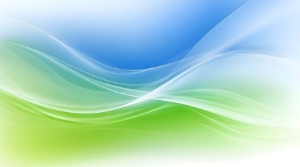 Abstract Green and Blue Wave Background