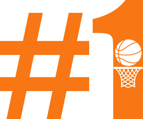 Obraz premium #1 sports clip art design on plain white transparent isolated background for card, shirt, hoodie, sweatshirt, apparel, card, tag, mug, icon, poster or badge