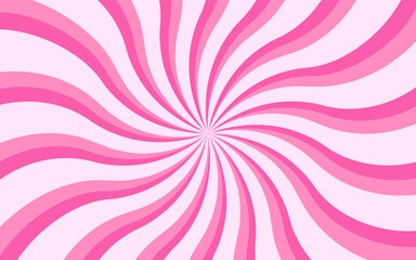 Pink yogurt pattern. Abstract vector swirl background. Groovy summer backdrop