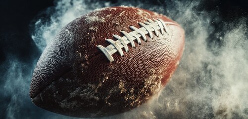American Football in a Cloud of Dust