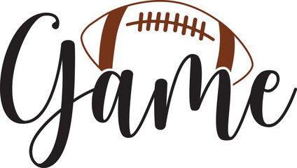 Football game typography design on plain white transparent isolated background for card, shirt, hoodie, sweatshirt, apparel, card, tag, mug, icon, poster or badge, my heart is on that field
