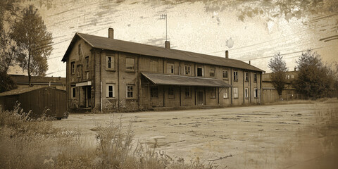 Original building location or establishment. Glimpse of the Past. 